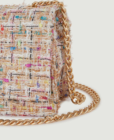 Sac boxy en tweed blanc - Pimkie