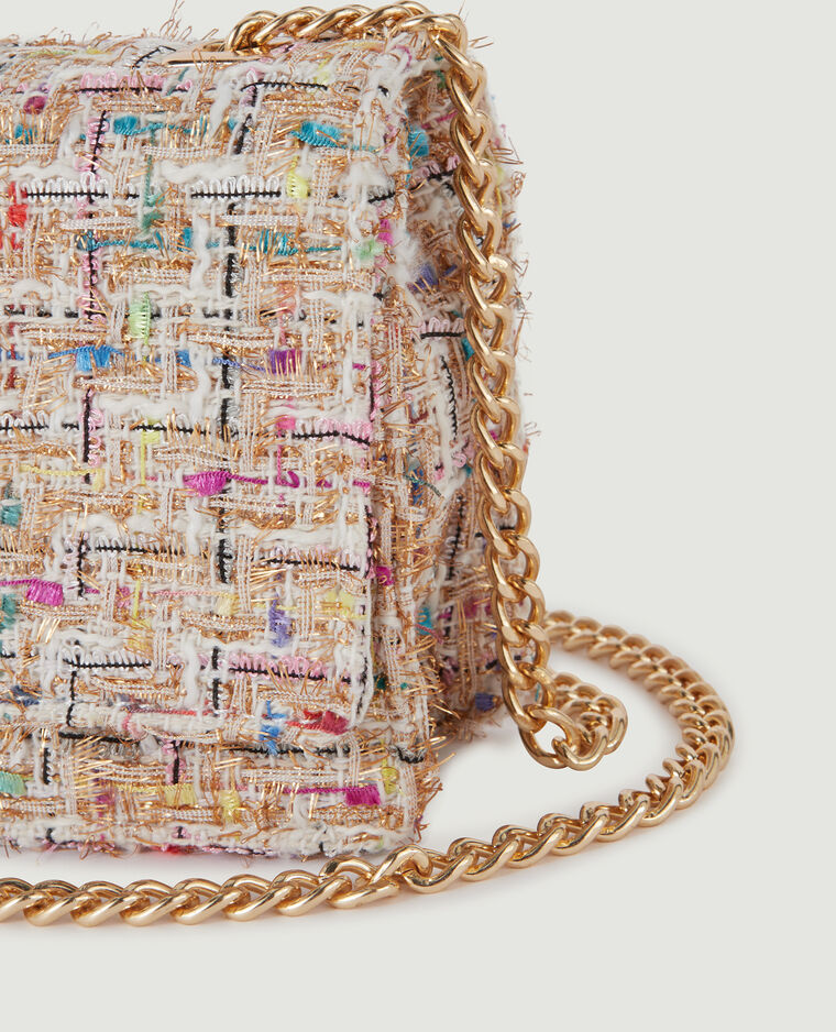 Sac boxy en tweed blanc - Pimkie