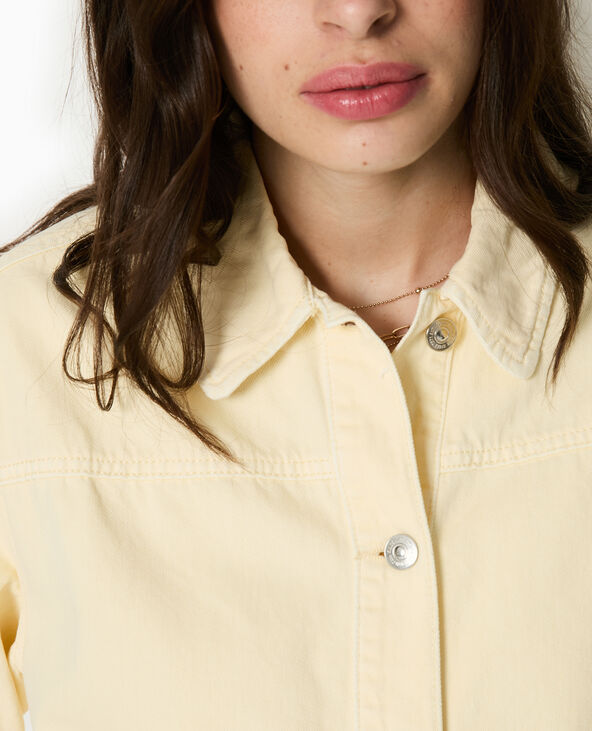 Surchemise en toile Jaune pâle - Pimkie