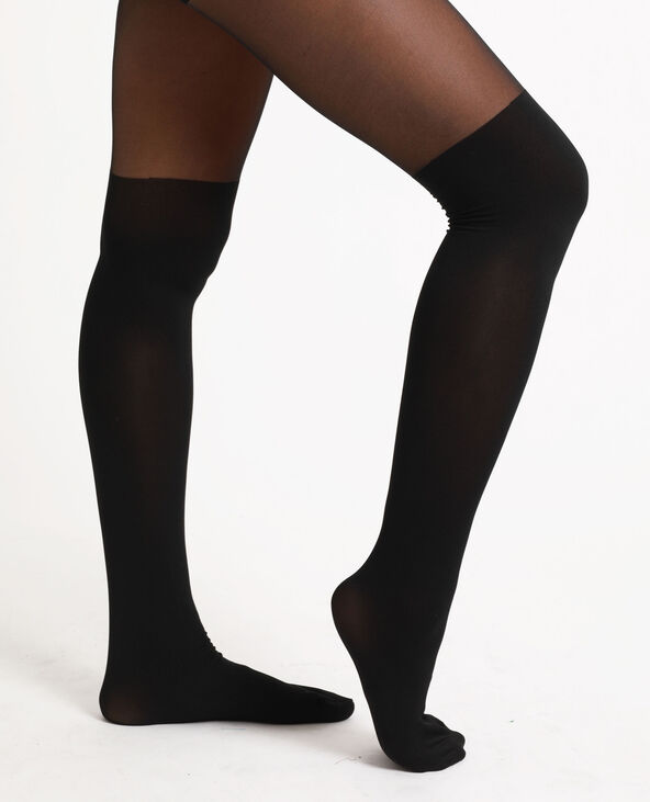 Collants effet chaussettes