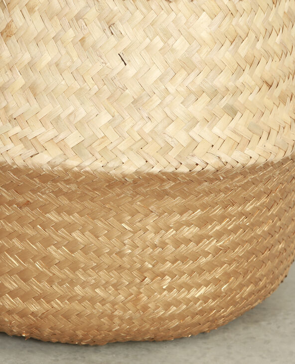 Petit panier tressé doré - Pimkie