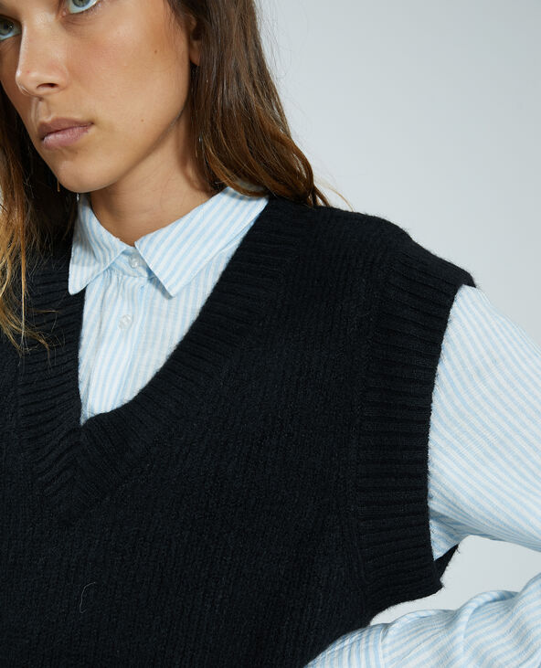 Pull sans manche noir - Pimkie