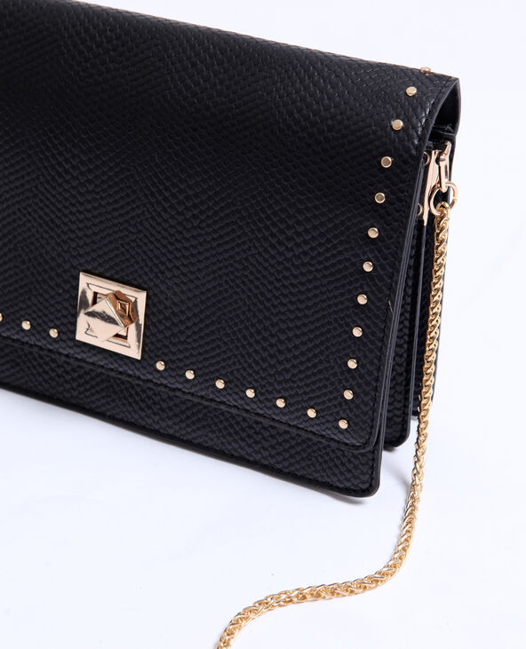 Petit sac clouté noir - Pimkie