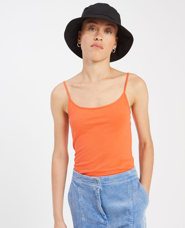 Top à bretelles orange - Pimkie