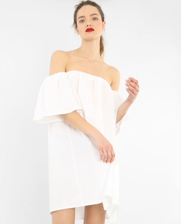 Robe popeline blanc - Pimkie