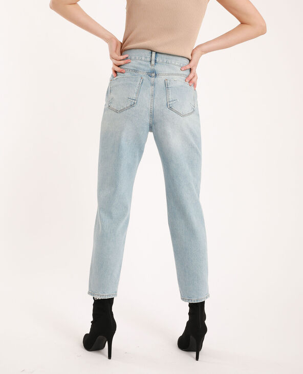 Jean straight high waist bleu - Pimkie