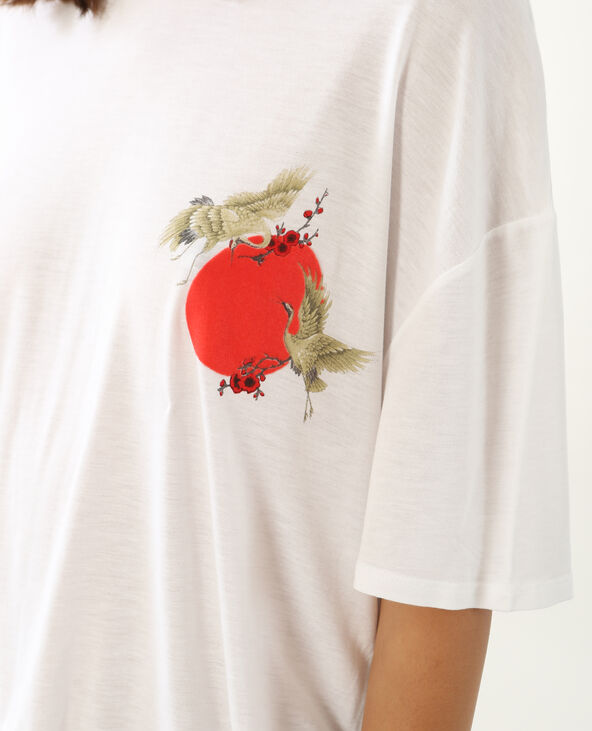 T-shirt ample blanc - Pimkie