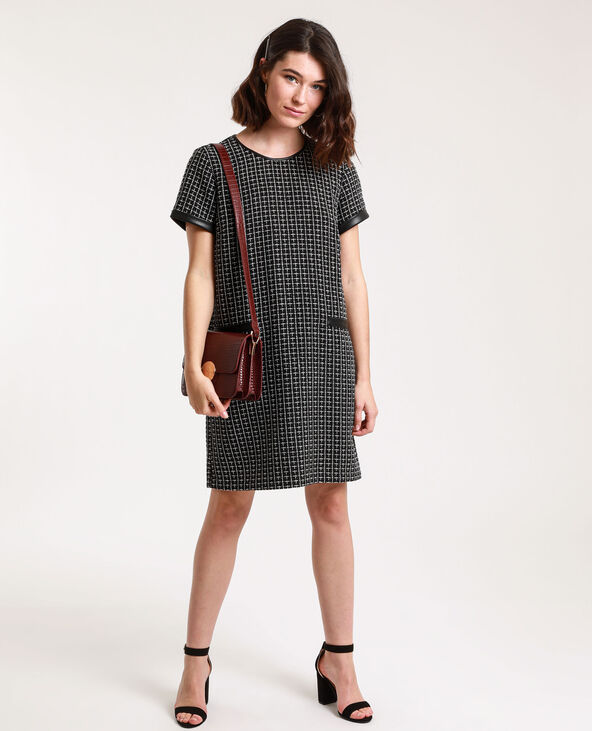 Robe en tweed noir - Pimkie