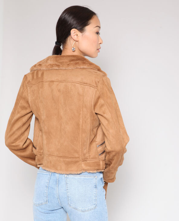 Perfecto shop suedine camel