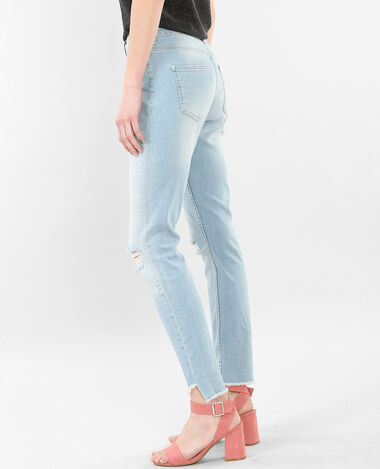 Jean skinny raw cut bleu - Pimkie