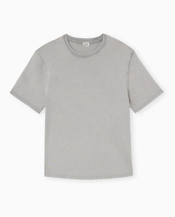 T-shirt oversize effet délavé gris - Pimkie