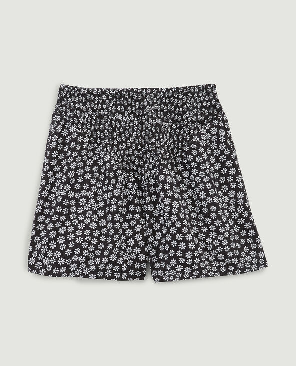Short taille haute smockée noir - Pimkie