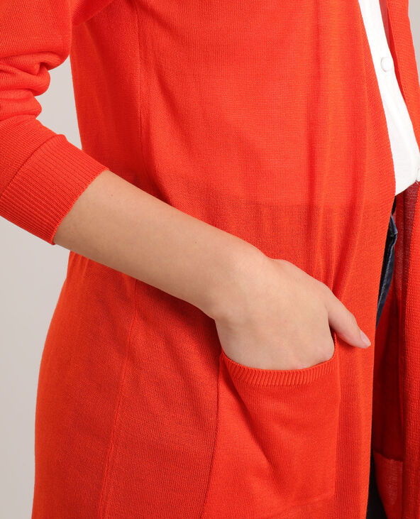 Gilet long orange - Pimkie