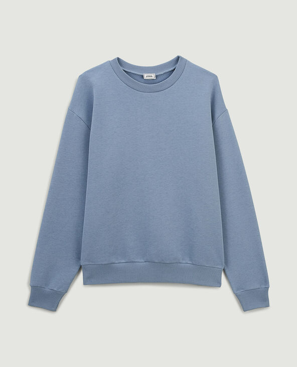 Sweat col rond bleu - Pimkie
