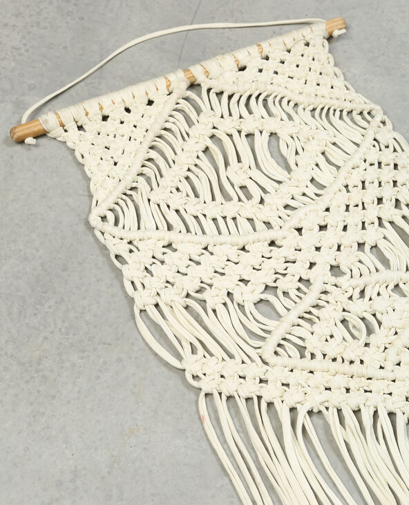 Suspension macramé blanc - Pimkie