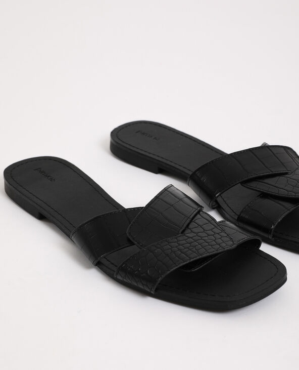 Sandales plates noir - Pimkie