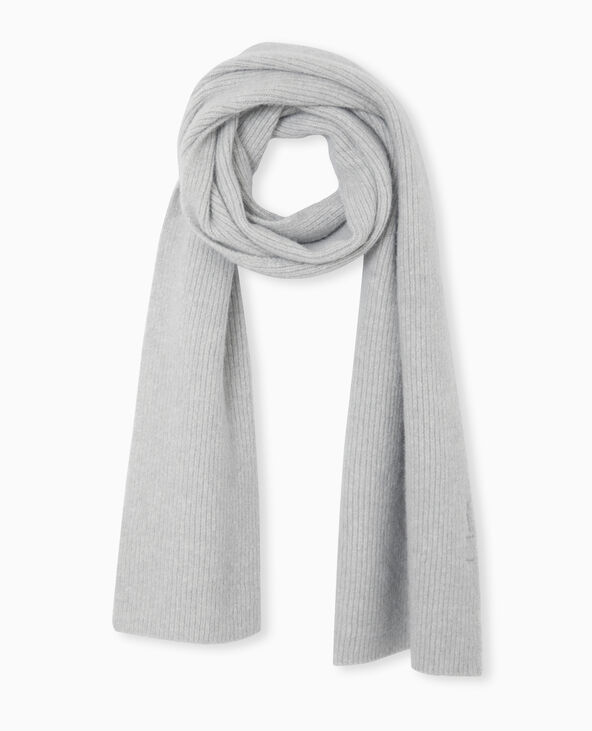 Echarpe en maille ultra douce gris clair - Pimkie
