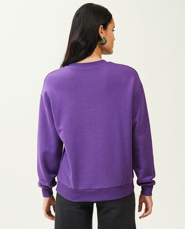 Sweat col rond violet - Pimkie