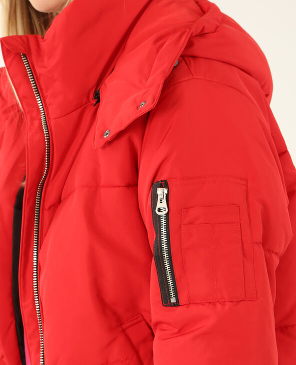 Doudoune oversized rouge - Pimkie