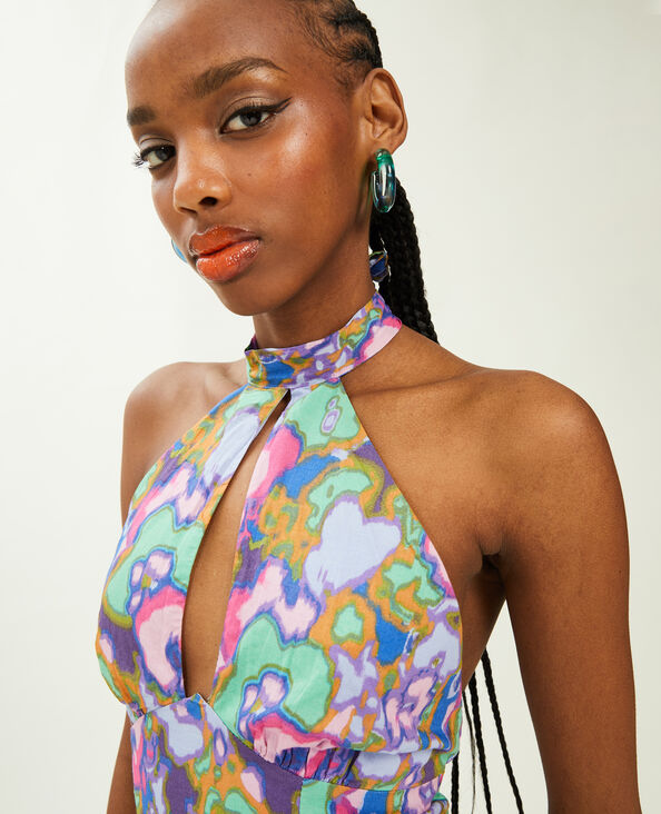 Robe courte dos-nu violet - Pimkie