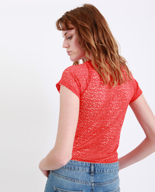 Body en dentelle orange - Pimkie