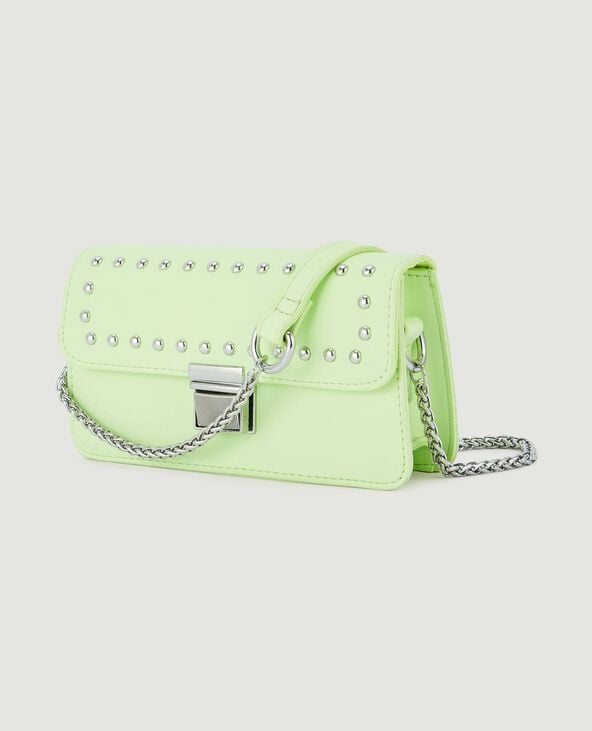 Mini sac rigide avec clous vert anis - Pimkie