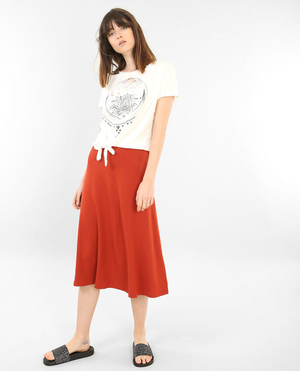 T-shirt à nœud blanc - Pimkie