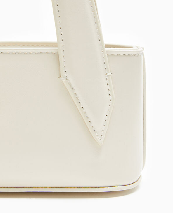 Sac baguette avec grandes poignées blanc - Pimkie