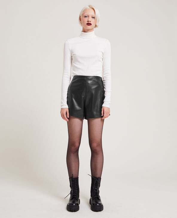 Short en simili cuir noir - Pimkie