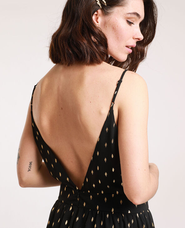 Robe patineuse à motif noir - Pimkie