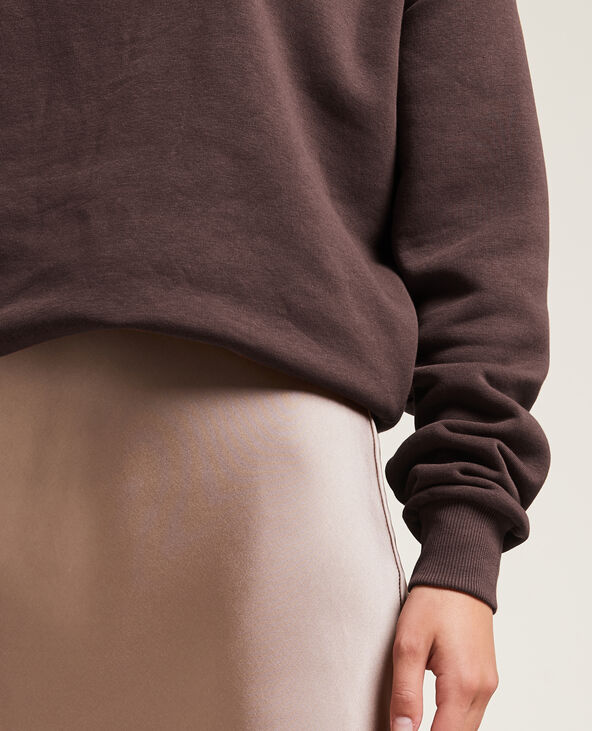 Sweat col rond marron - Pimkie