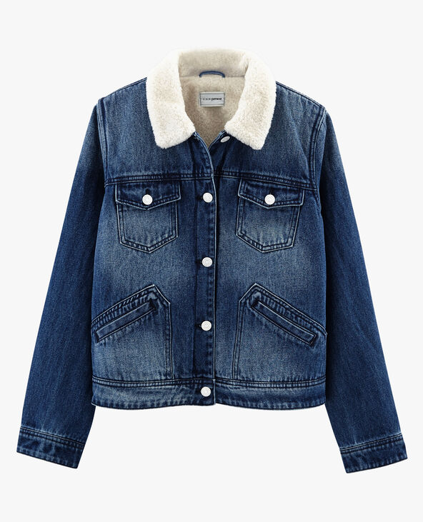 Blouson discount jean fourré