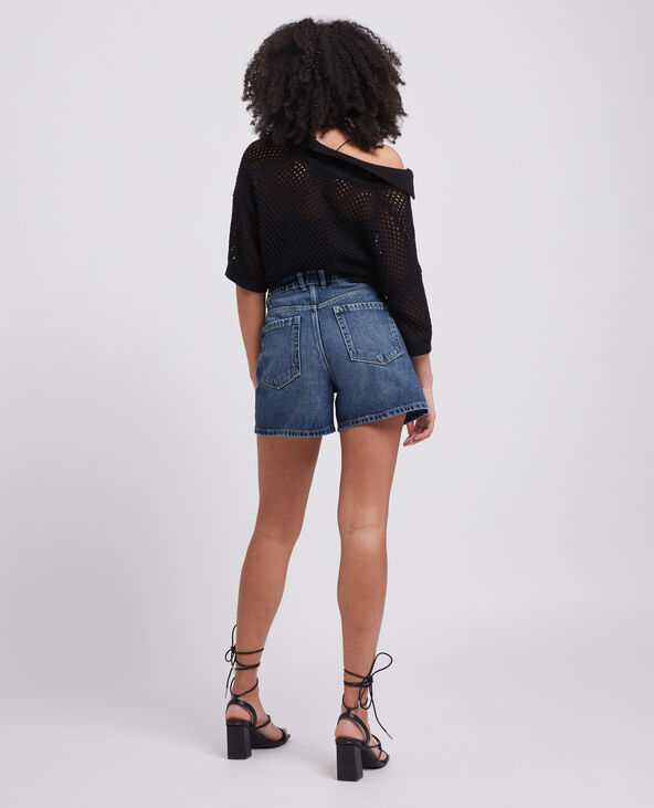 Short en jean taille haute bleu - Pimkie