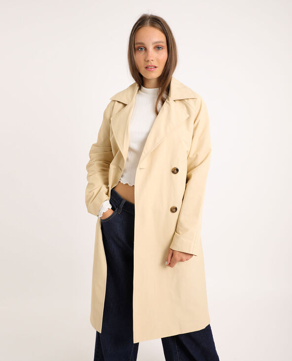 Trench long écru - Pimkie