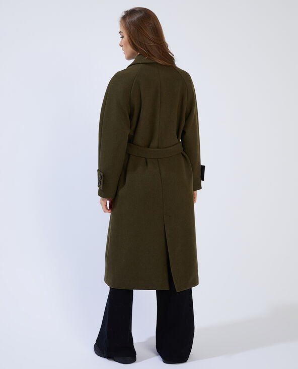 Manteau long vert foncé - Pimkie
