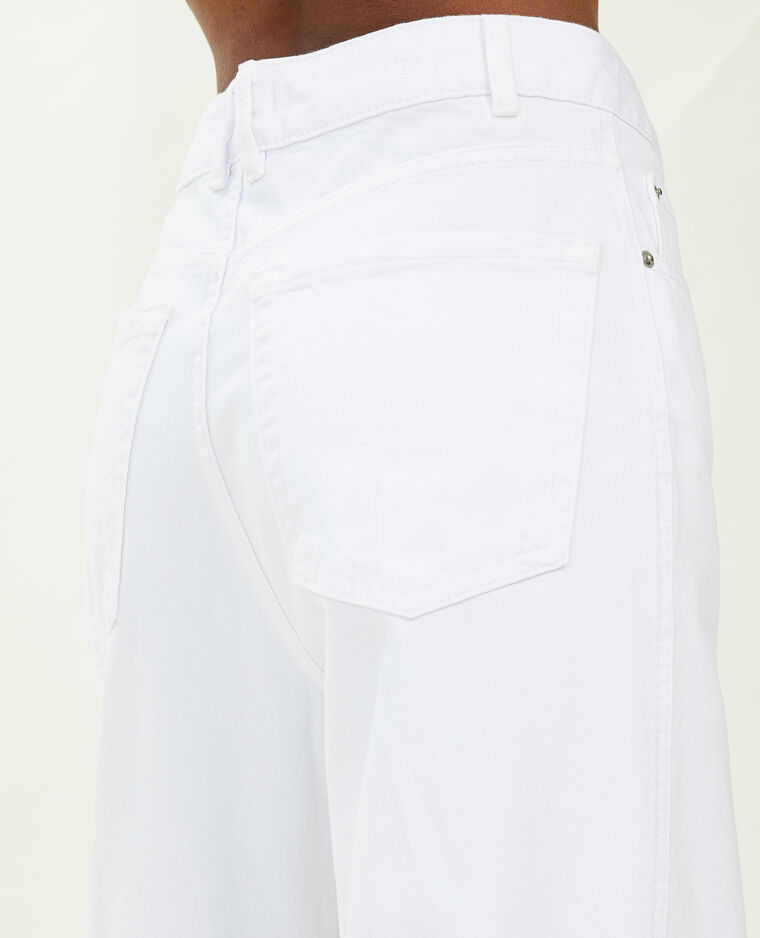 Jean straight taille haute blanc - Pimkie