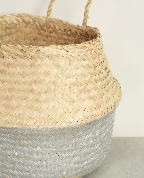 Petit panier tressé argenté - Pimkie