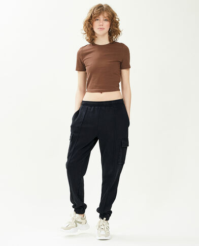 Pantalon de jogging cargo noir - Pimkie