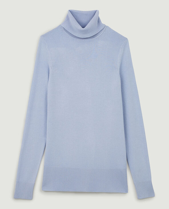 Pull col roulé bleu - Pimkie