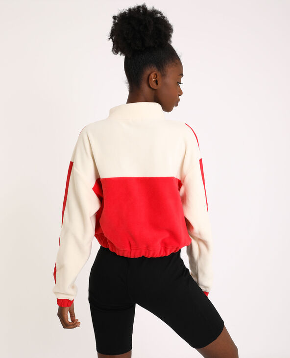 Sweat polaire rouge - Pimkie