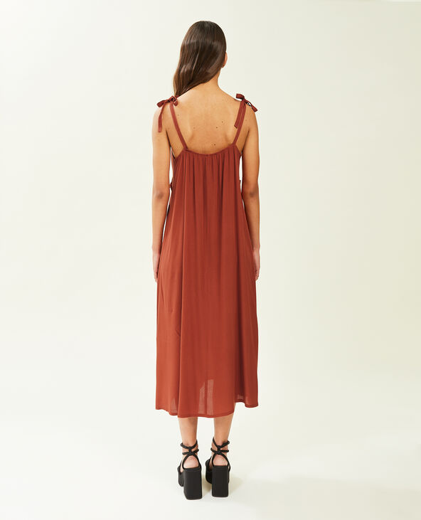 Robe longue triangle camel - Pimkie