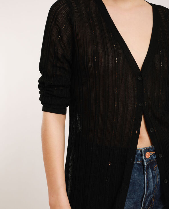 Gilet long noir - Pimkie