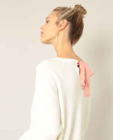 Pull à nœud écru - Pimkie