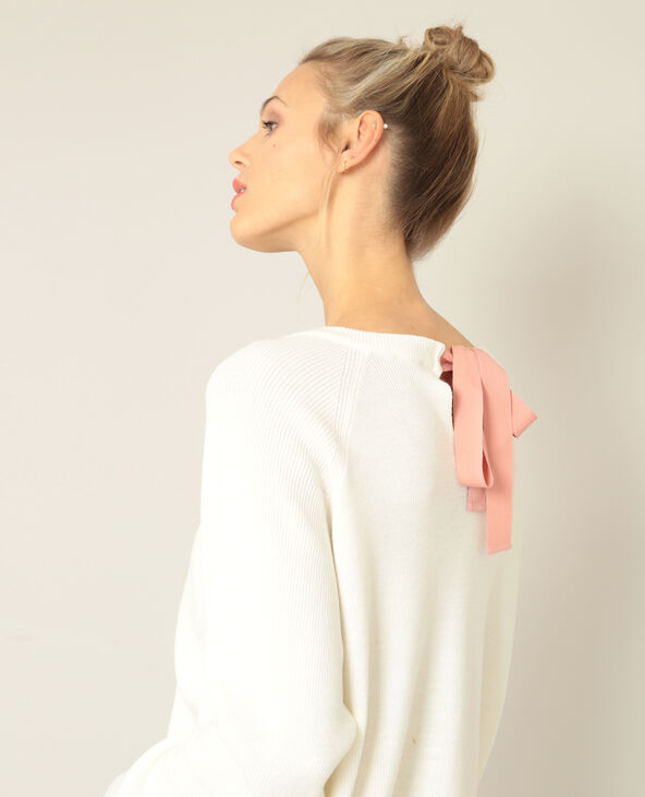 Pull à nœud écru - Pimkie