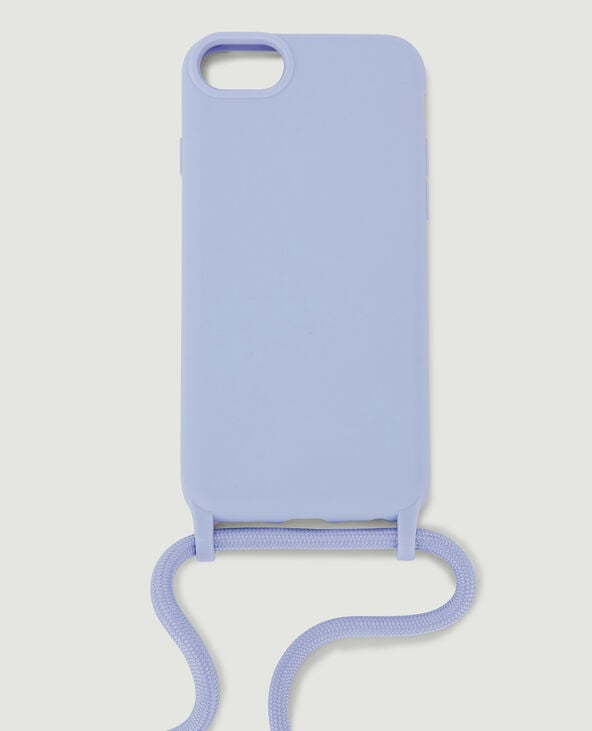 Coque iPhone avec bandoulière lilas - Pimkie