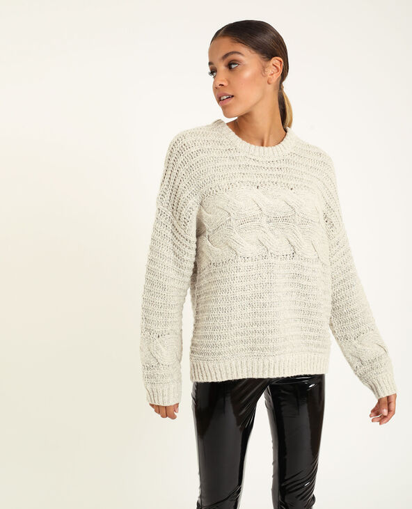 Gros pull beige outlet