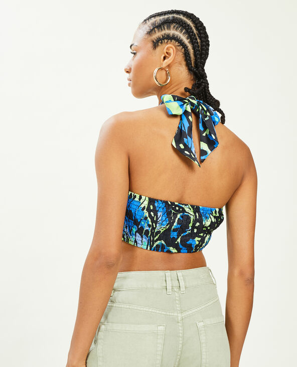 Top dos-nu esprit foulard vert - Pimkie