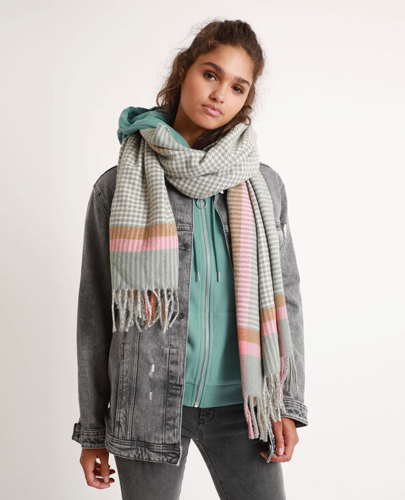Echarpe chaude multicolore rose - Pimkie
