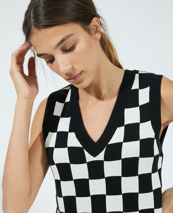 Pull fin sans manche noir - Pimkie