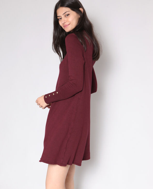 Robe pull bordeau shop